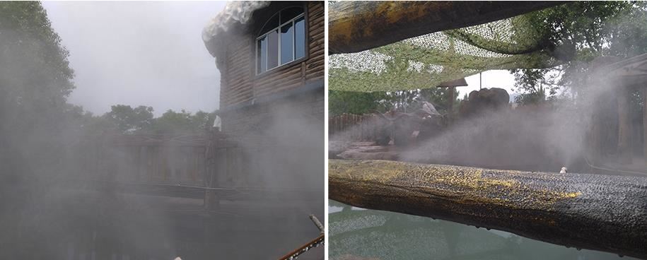 杭州长乔极地海洋公园喷雾降温工程案例