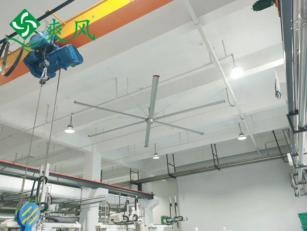 锻压车间工业大吊扇7.3米扇叶1.5KW，低能耗大风量通风降温