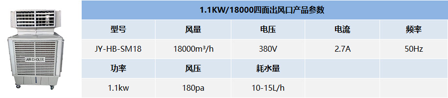 四面出风口蒸发式冷风（环保空调）