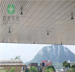 加油站喷雾降温系统——助力英德市龙鹏加油站清凉一夏